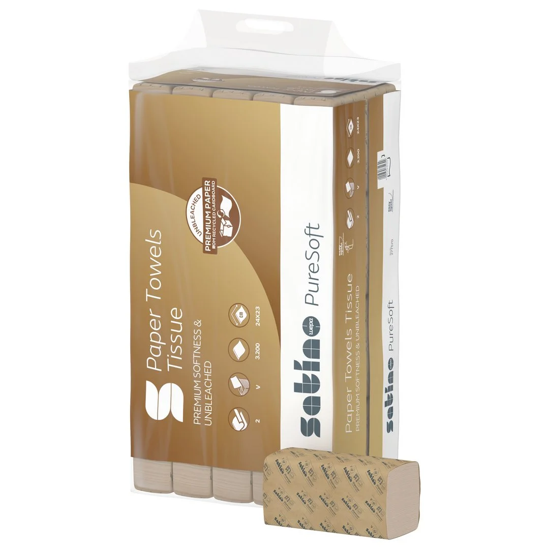 Satino PureSoft V-vouw 2 laags 3200 doekjes | 277570
