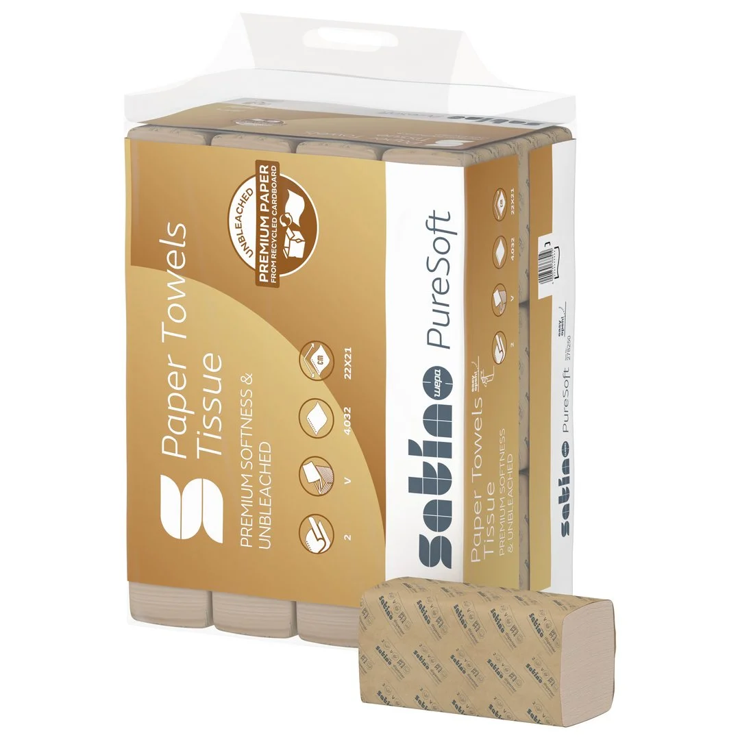 Satino PureSoft V-vouw 2 laags 4032 doekjes | 278250