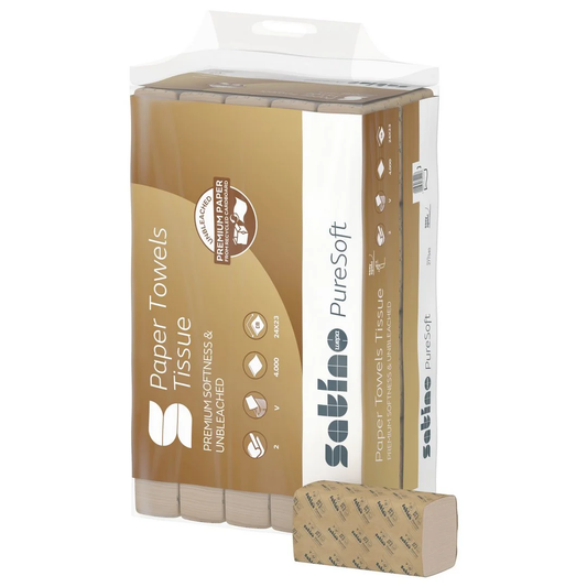 Satino PureSoft V-vouw 2 laags 4000 doekjes | 277540